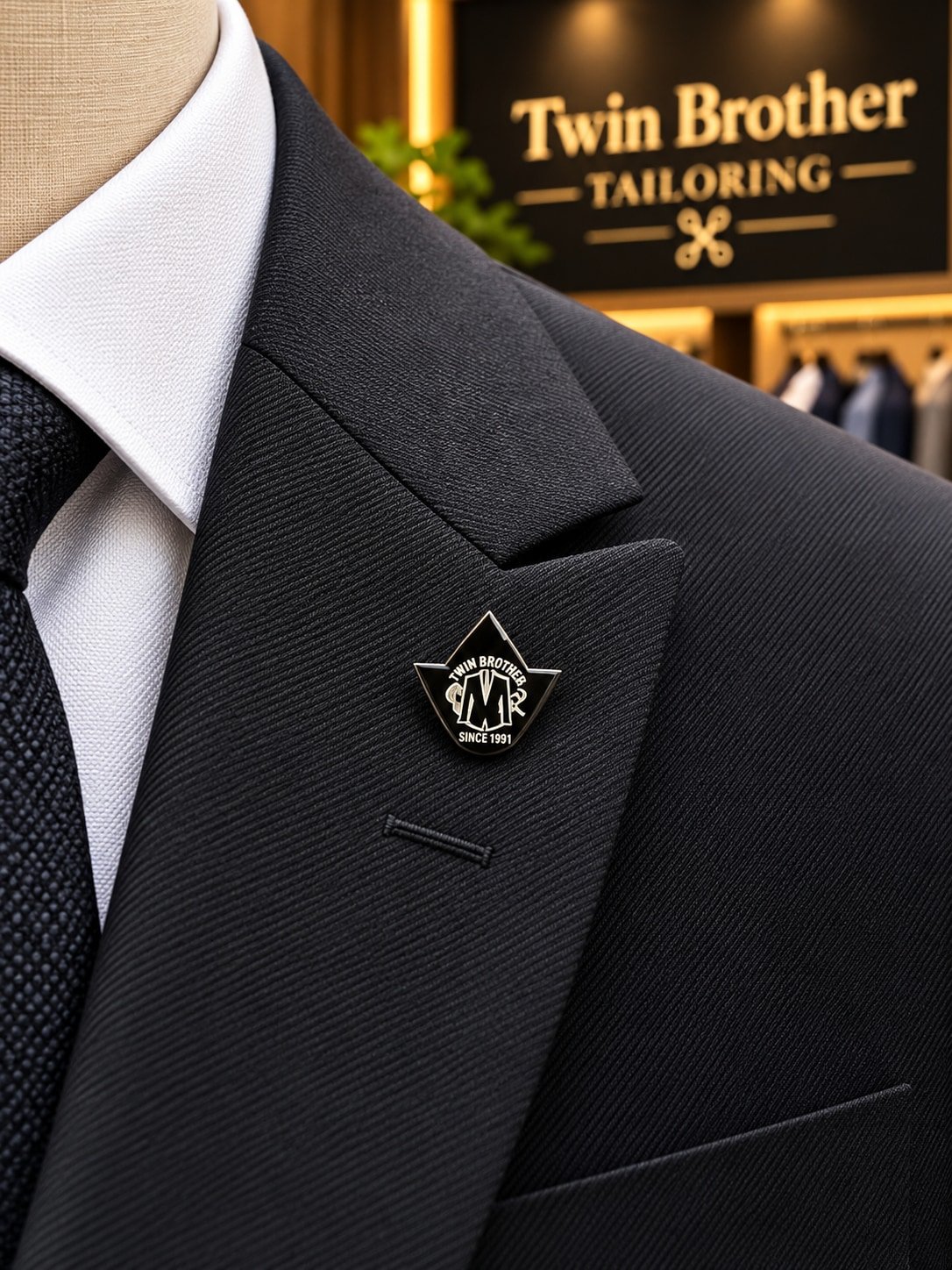 Black Suit Twill Texture