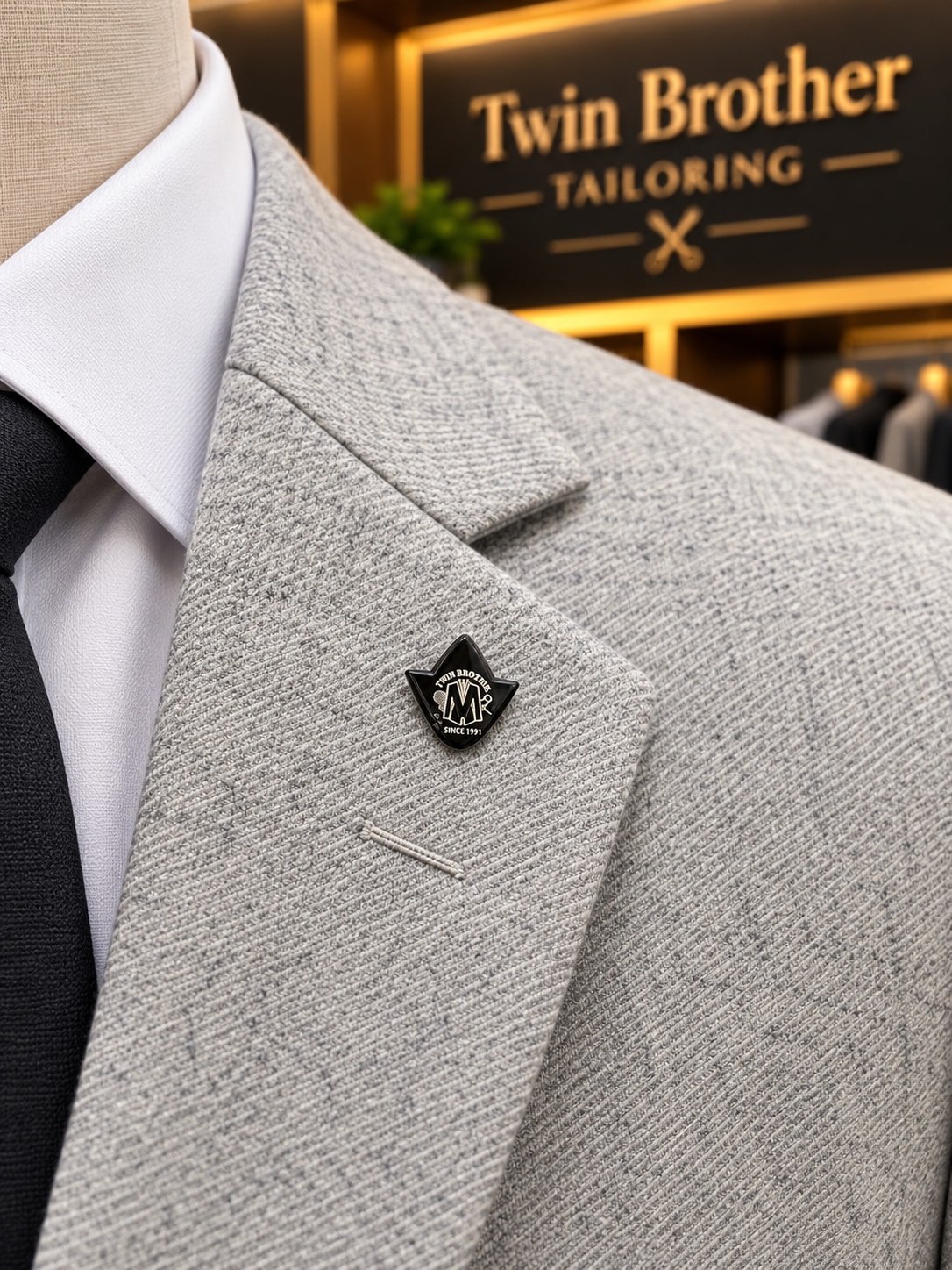 Twin Brother Custom Lapel Pin